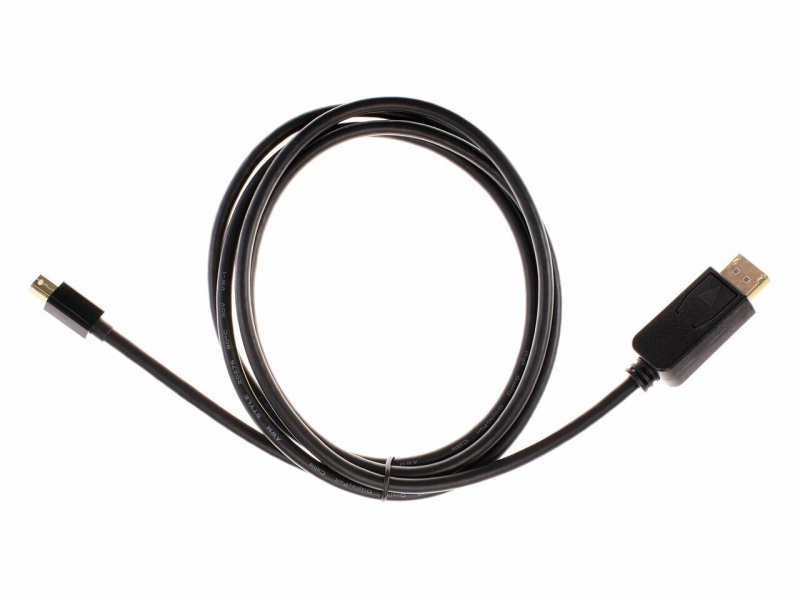 

Кабель DisplayPort(20M)-Mini DisplayPort(M) v1.2 4K, 1.8 м, черный VCOM (CG682-1.8M)