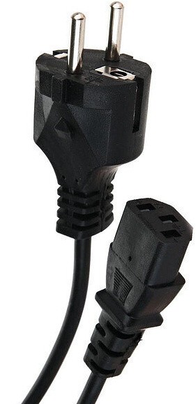 

Кабель питания IEC-320-C13-Schuko (Euro)(M), 6A, 220В, 3м, черный Telecom (TP021-IEC320-C13-BK-3м)