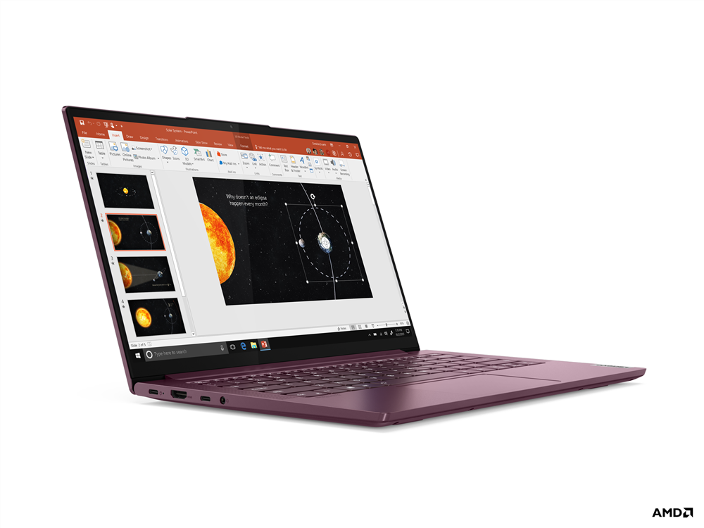 

Ноутбук Lenovo Yoga Slim 7 14ARE05 14" IPS 1920x1080, AMD Ryzen 5 4500U 2.3GHz, 8Gb RAM, 512Gb SSD, W10, бордовый (82A200F8RU), 14ARE05