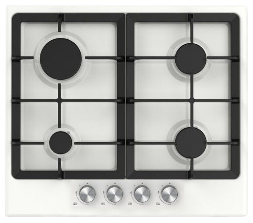 

Газовая варочная панель Midea MG606W 4 конфорки, белая (MG606W), MG606W