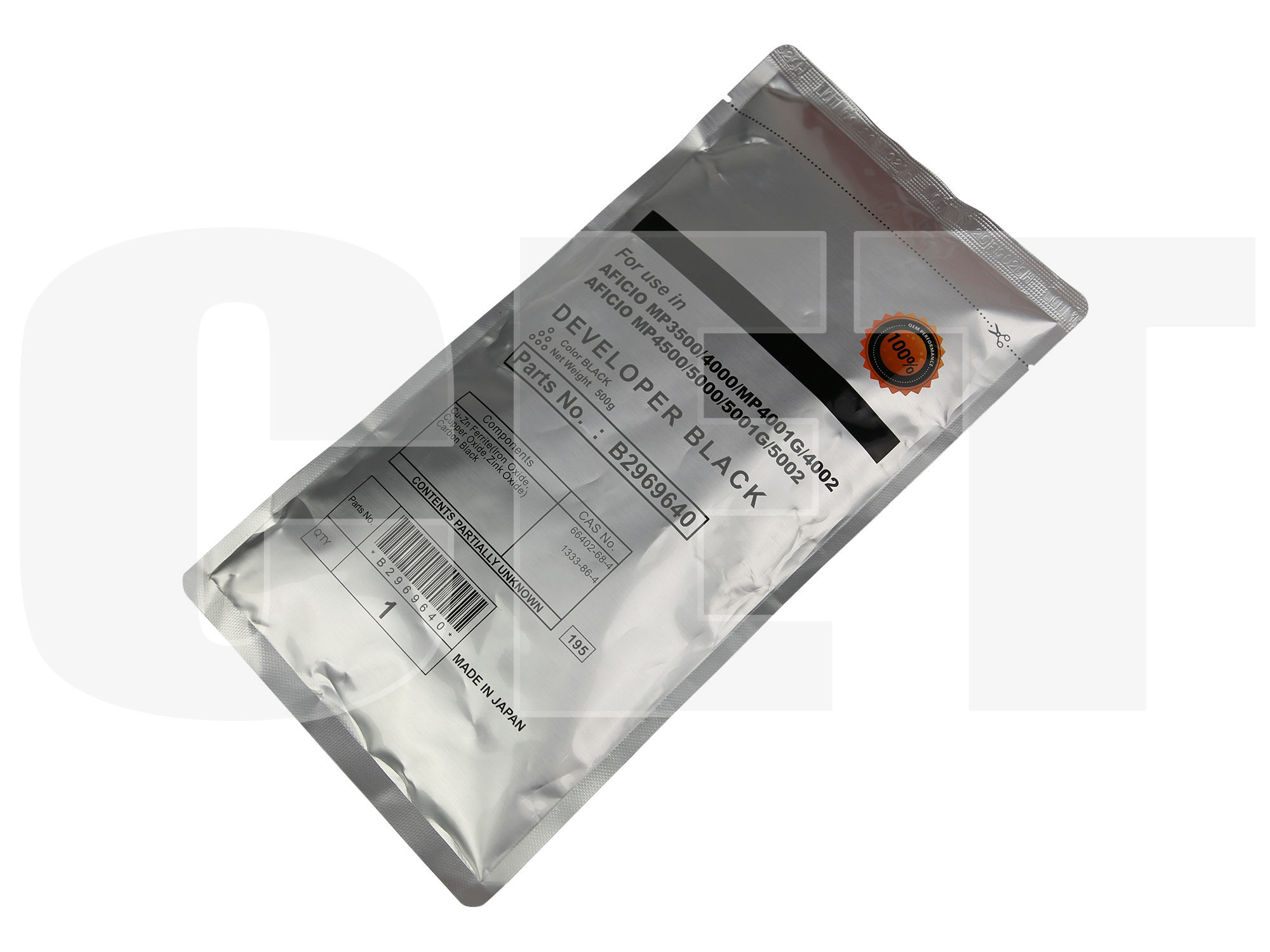 

Девелопер CET CET8107N для Aficio MP5002, Aficio MP5001G, Aficio MP5000, Aficio MP4500, Aficio MP4002, Aficio MP4001G, Aficio MP4000, Aficio MP3500, B296-9640, 200000 страниц (CET8107N )