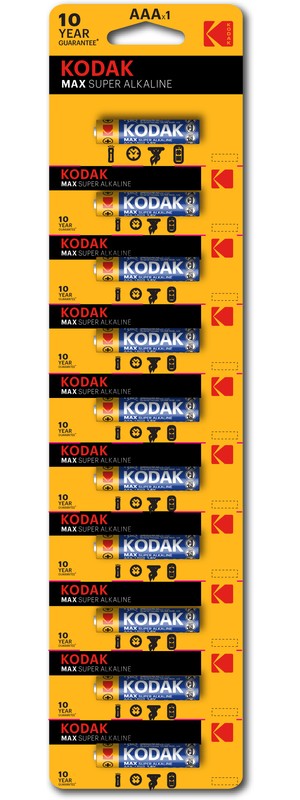 Батарейка Kodak LR03-10BL, AAA (LR03/24А), 1.5V, 10 шт