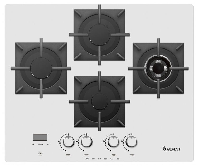 

Газовая варочная панель GEFEST ПВГ 2231-03 Р32, 4 конфорки, серебристая (14738001), ПВГ 2231-03 Р32