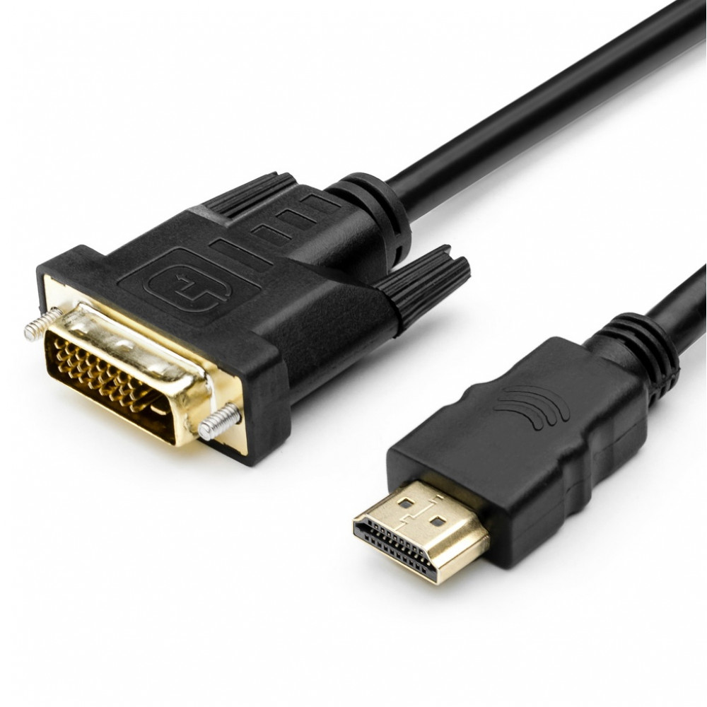 

Кабель HDMI(19M)-DVI-D(25M) Dual Link, экранированный, 1.8 м, черный BaseTech (BT-HDMI-DVID-1.8M-BK)