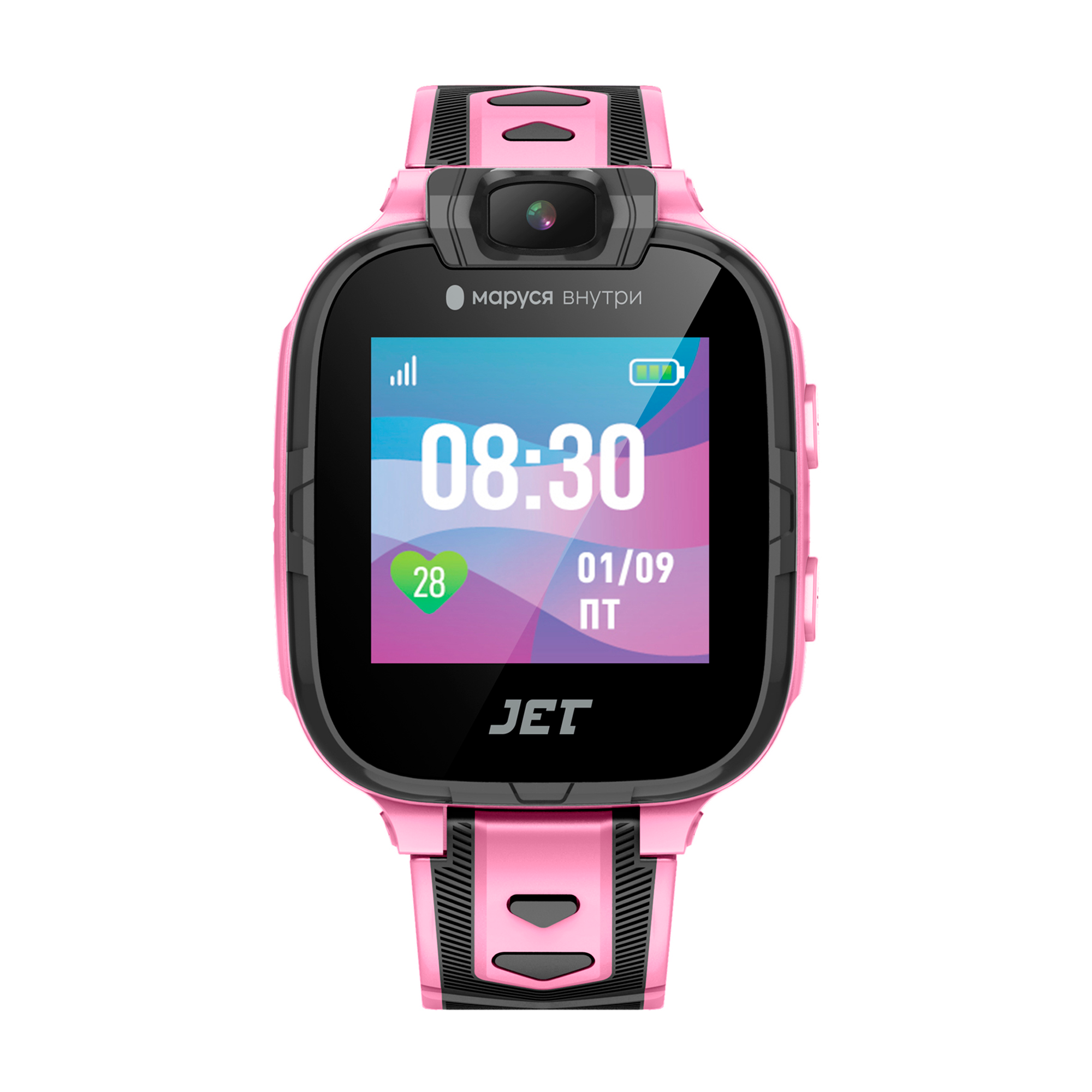 

Умные часы детские Jet Kid Assistant, 1.44" IPS, розовый/серый (4607811646678), Assistant