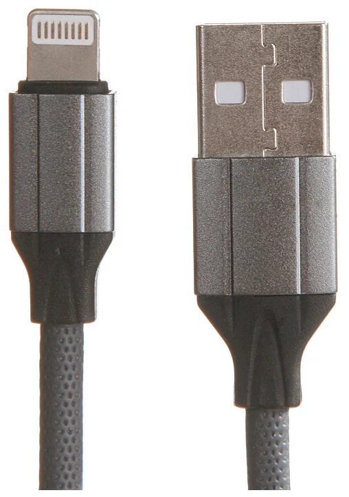 

Кабель Lightning 8-pin(m)-USB 2.0(Am), 2.4A, 2м, серый LDNIO LS442 ( LD_B4489), LS442