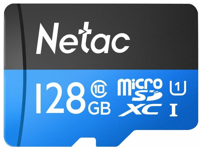 Карта памяти 128Gb microSDXC Netac P500 Standard Class 10 UHS-I U1