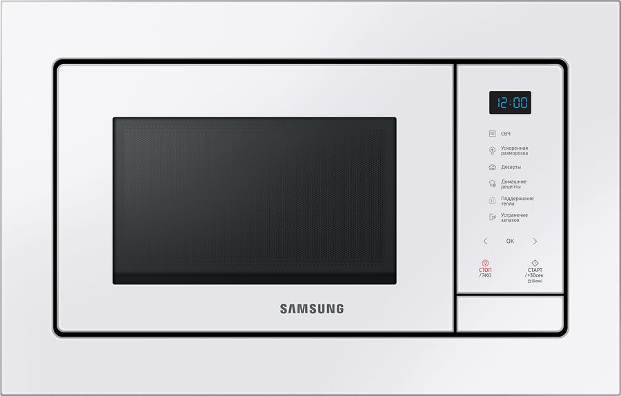 

Микроволновая печь встраиваемая SAMSUNG MS20A7118AW / BW 20л, 850Вт, гриль, белый ( MS20A7118AW / BW), MS20A7118AW / BW