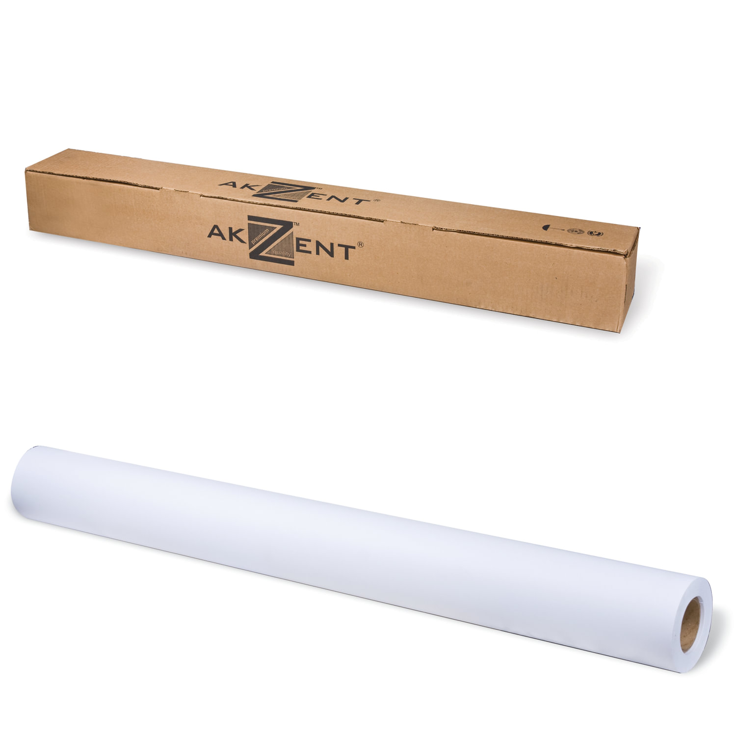 

Бумага рулон 24"(610мм) x 30м, втулка 2" (50.8мм), 160г/м², белизна 161%, матовая, AKZENT Heavyweight Coated