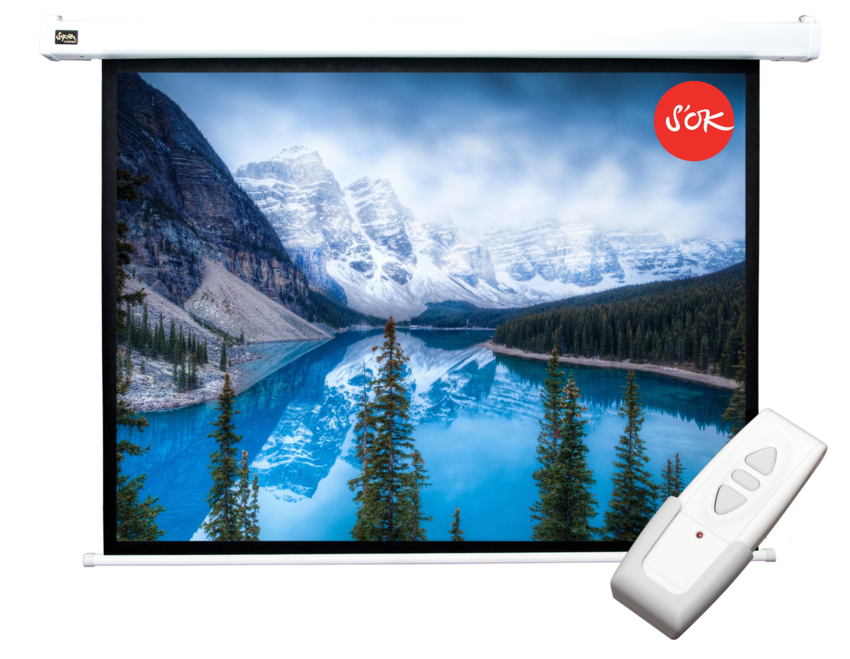 Экран для проектора S'OK SCPSM-200x150FG-ED60, 100" 4:3 200x150