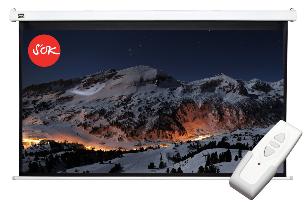 Экран для проектора S'OK SCPSM-370x208FG, 167" 16:9 370x208