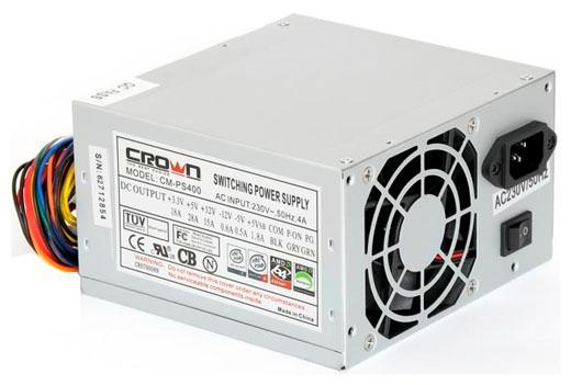 

Блок питания 400Вт ATX CROWN CM-PS400 , 80 мм, CM-PS400