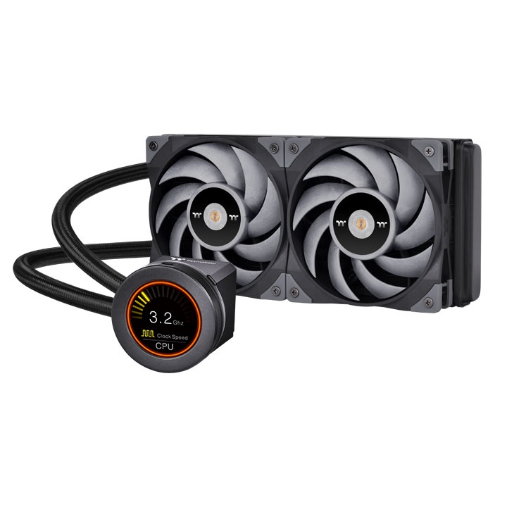 

Жидкостное охлаждение Thermaltake TOUGHLIQUID Ultra 240 CPU AIO Liquid Cooler для Socket 115x/2066/2011/2011-3/1356/1366/1200/AM4/AM3/AM3+/FM1/AM2+/FM2/FM2+, 2x120мм (CL-W322-PL12GM-A), TOUGHLIQUID Ultra 240 CPU AIO Liquid Cooler