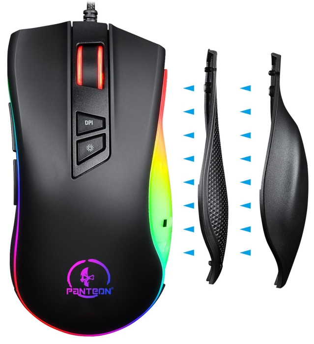 

Мышь проводная Jet.A PANTEON MS70, 7200dpi, оптическая светодиодная, USB, черный (PANTEON MS70 Black), PANTEON MS70