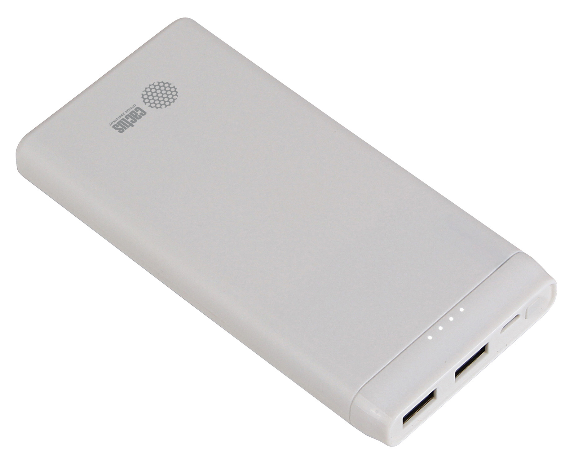 

Портативный аккумулятор (Powerbank) Cactus CS-PBFSMT-10000, 10000 мА·ч, 2xUSB, 2.1А, белый, CS-PBFSMT-10000