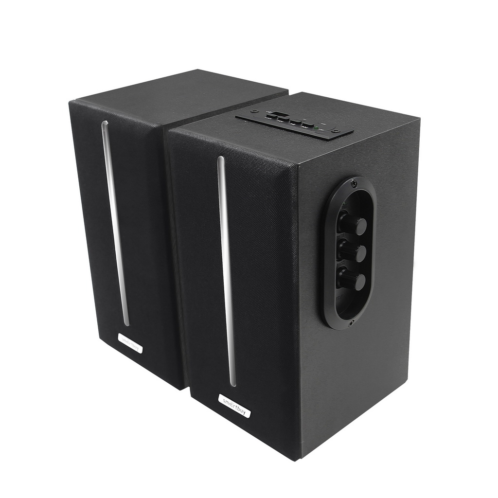 

Акустика 2.0 SmartBuy GATE, 20 Вт, FM, AUX, USB, microSD, черный (SBA-4100), GATE