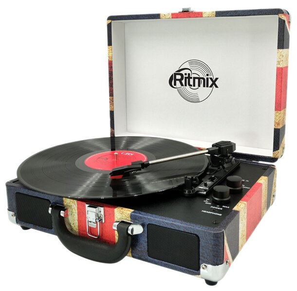 

Проигрыватель винила Ritmix LP-120B, UK Flag (LP-120B UK Flag), LP-120B
