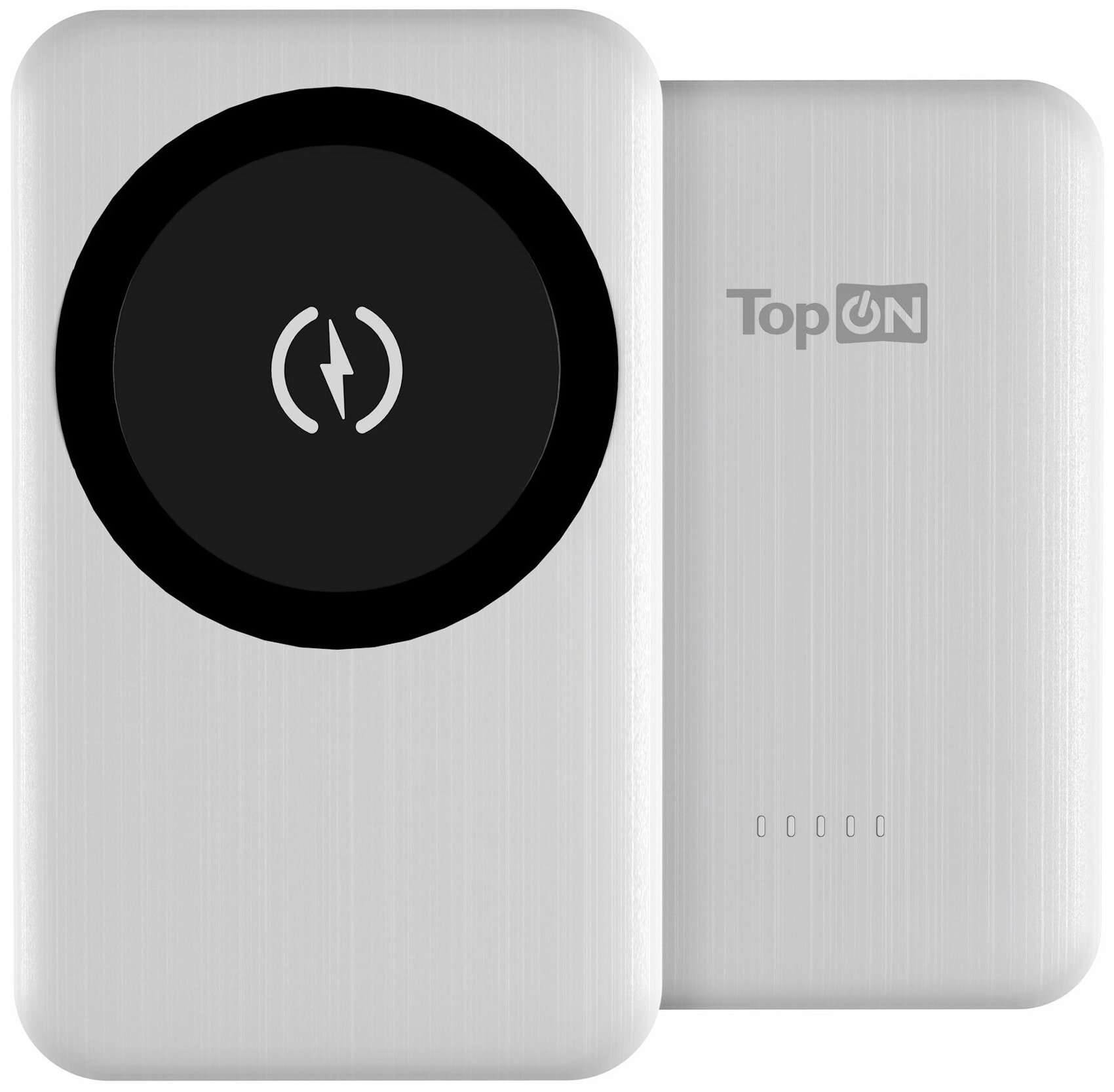 

Портативный аккумулятор (Powerbank) TopON TOP-M5, 5000mAh, 1xUSB, 3A, Type-C, QC, PD, QI, белый (TOP-M5W), TOP-M5