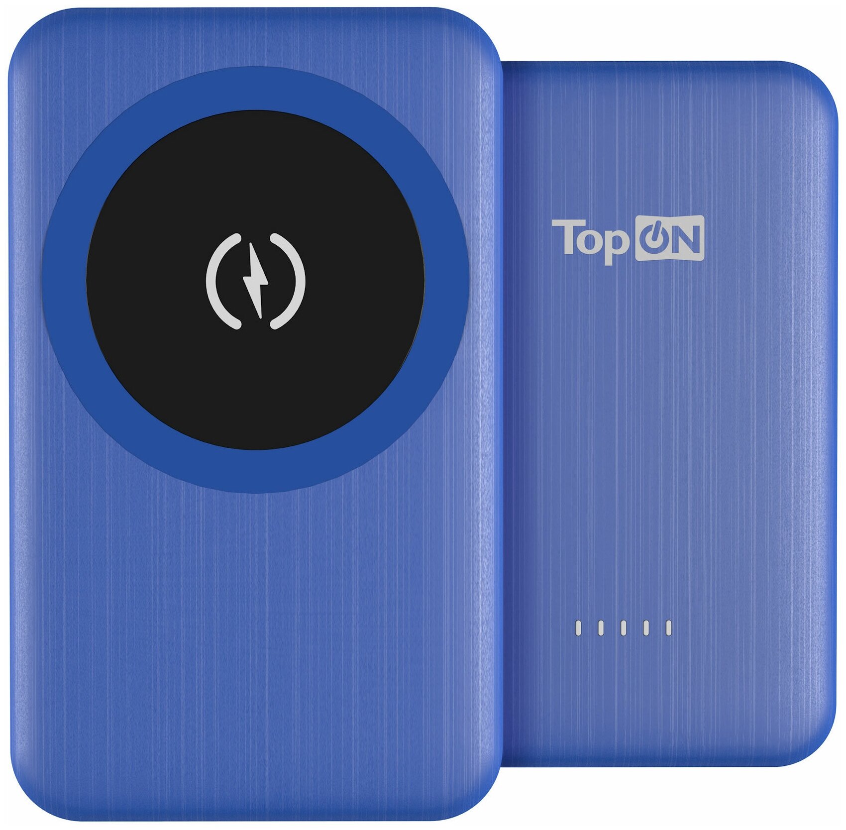 

Портативный аккумулятор (Powerbank) TopON TOP-M5, 5000mAh, 1xUSB, 3A, Type-C, QC, PD, QI, синий (TOP-M5B), TOP-M5