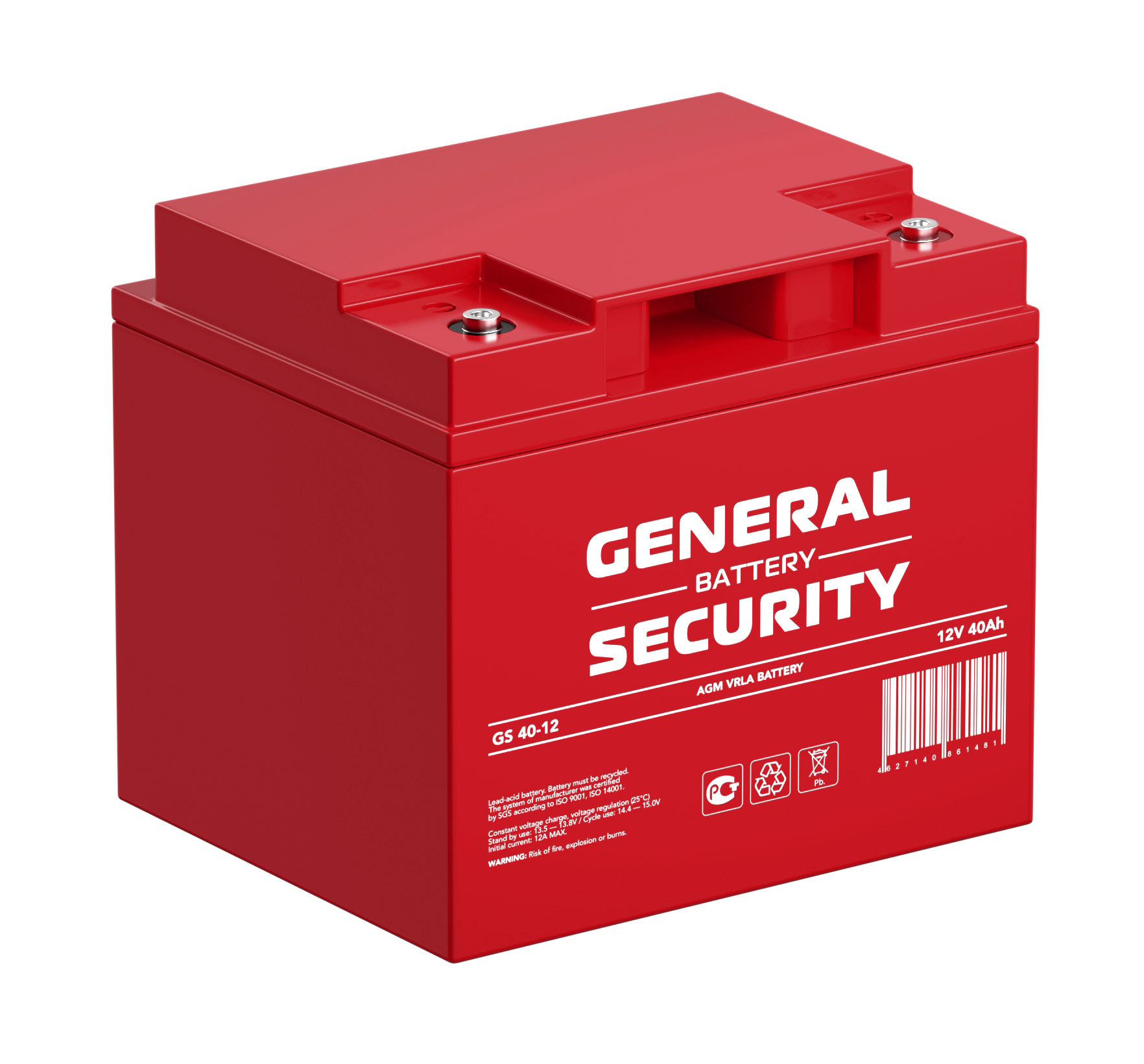 Аккумуляторная батарея для ОПС General Security GS GS40-12, 12V, 40Ah