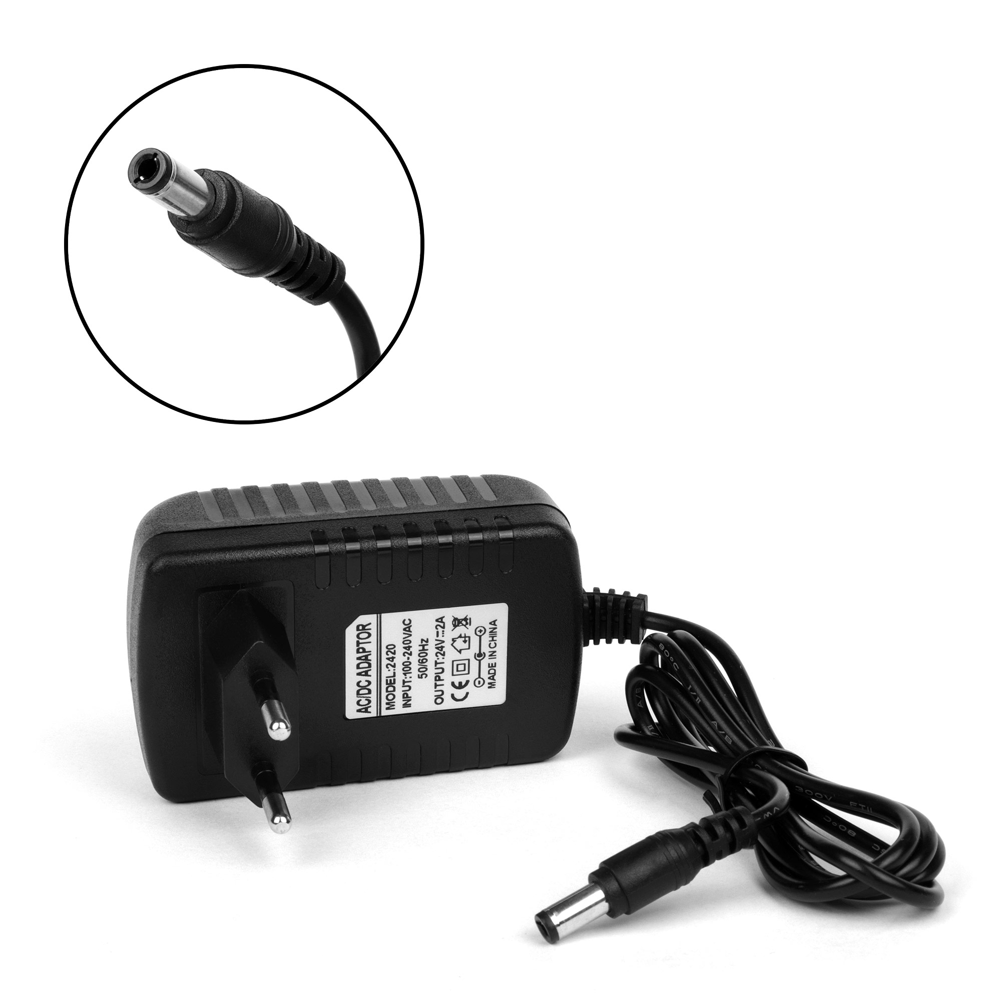 

Блок питания AC48, 24V 2A (5.5x2.5mm) 48W, черный (102594), AC48