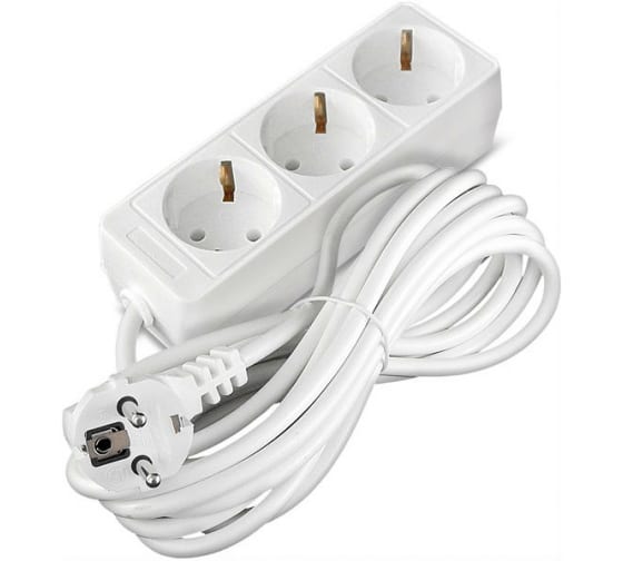 

Удлинитель Союз 481S-6310, 3-розетки, 10м, белый (481S-6310), 481S-6310