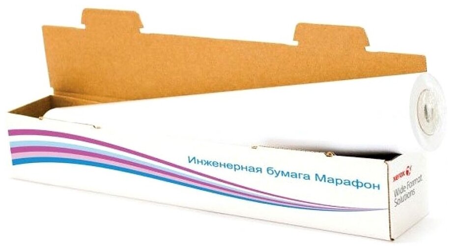 

Бумага рулон 29.7 см x 175 м, втулка 3"(76.2мм), 75 г/м², белизна 164%, Xerox Marathon (450L90236M)