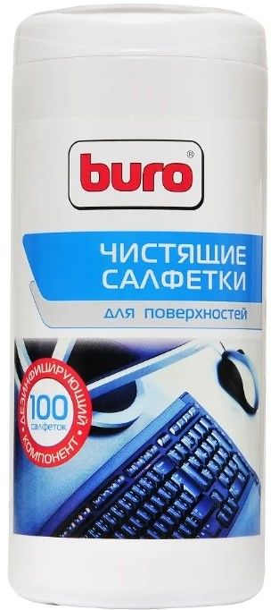 Салфетки влажные 100 шт. для поверхностей BU-Asurface Buro