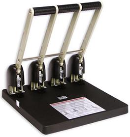 

Дырокол 150 листов, 4 отверстия 6мм, линейка, черный, shark r 025 (1169), 025