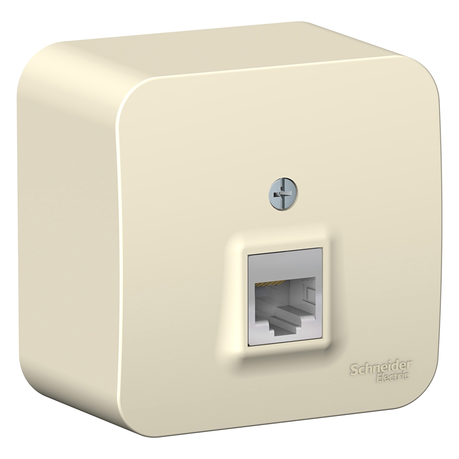 

Розетка RJ-45 открытый монтаж категория 5e, механизм в сборе, молочный, Schneider Electric Blanca (BLNIA045002)
