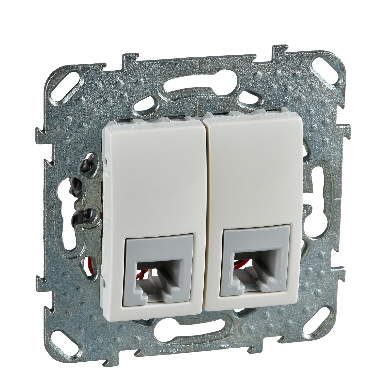 

Розетка RJ-11+RJ-11 скрытый монтаж категория 3, механизм без рамки, слоновая кость, Schneider Electric Unica (MGU5.9090.25ZD)
