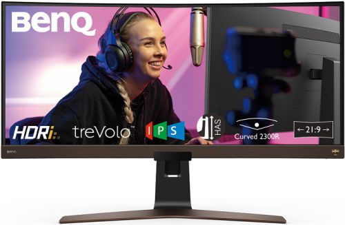 

Монитор 37.5" BenQ EW3880R IPS, изогнутый, 3840x1600 (21:9), 300кд/м2, 4мс, 178°/178°, FreeSync, HDMI, DisplayPort, USB Type-C, черный (9H.LK3LA.TBE), EW3880R