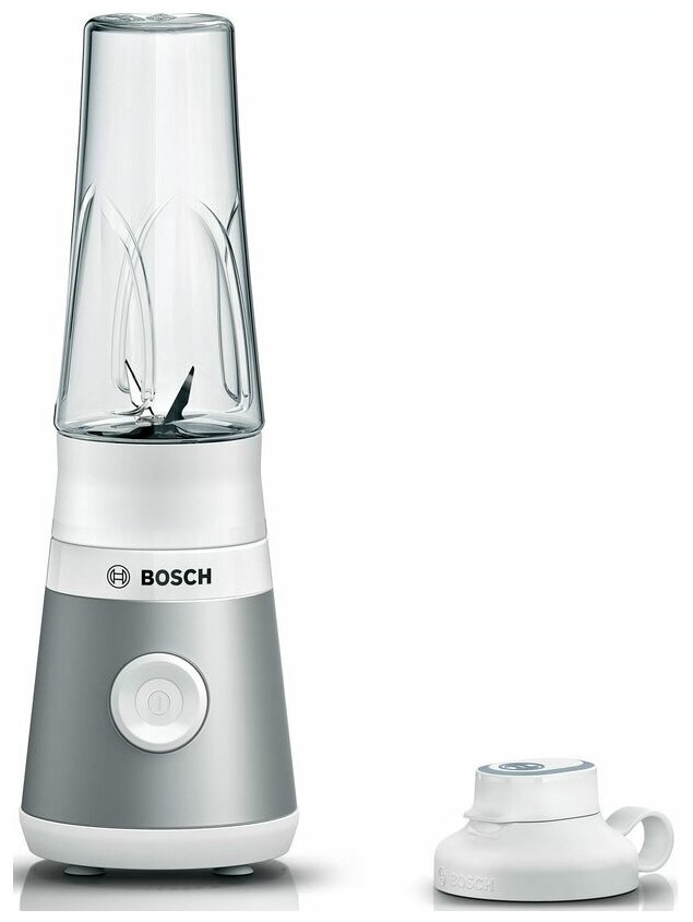 Блендер портативный Bosch VitaPower MMB2111T 450Вт, 0,65, серебристый - фото 1