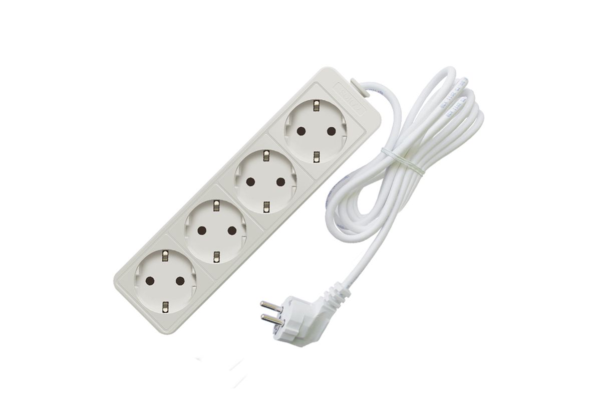 

Удлинитель Союз 481S-6405, 4-розетки, 5м, белый (481S-6405), 481S-6405