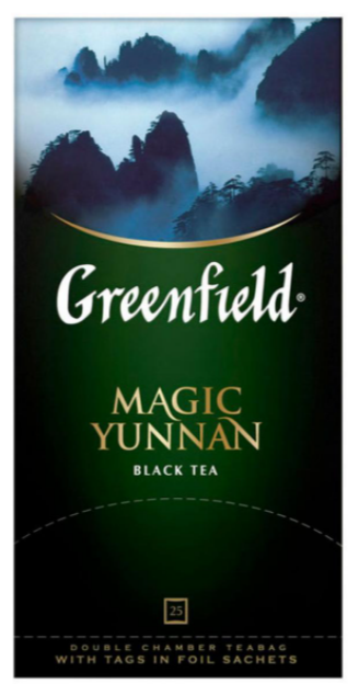 

Чай в пакетиках черный Greenfield Magic Yunnan, 25шт.x2г, чернослив (0356-10), Magic Yunnan