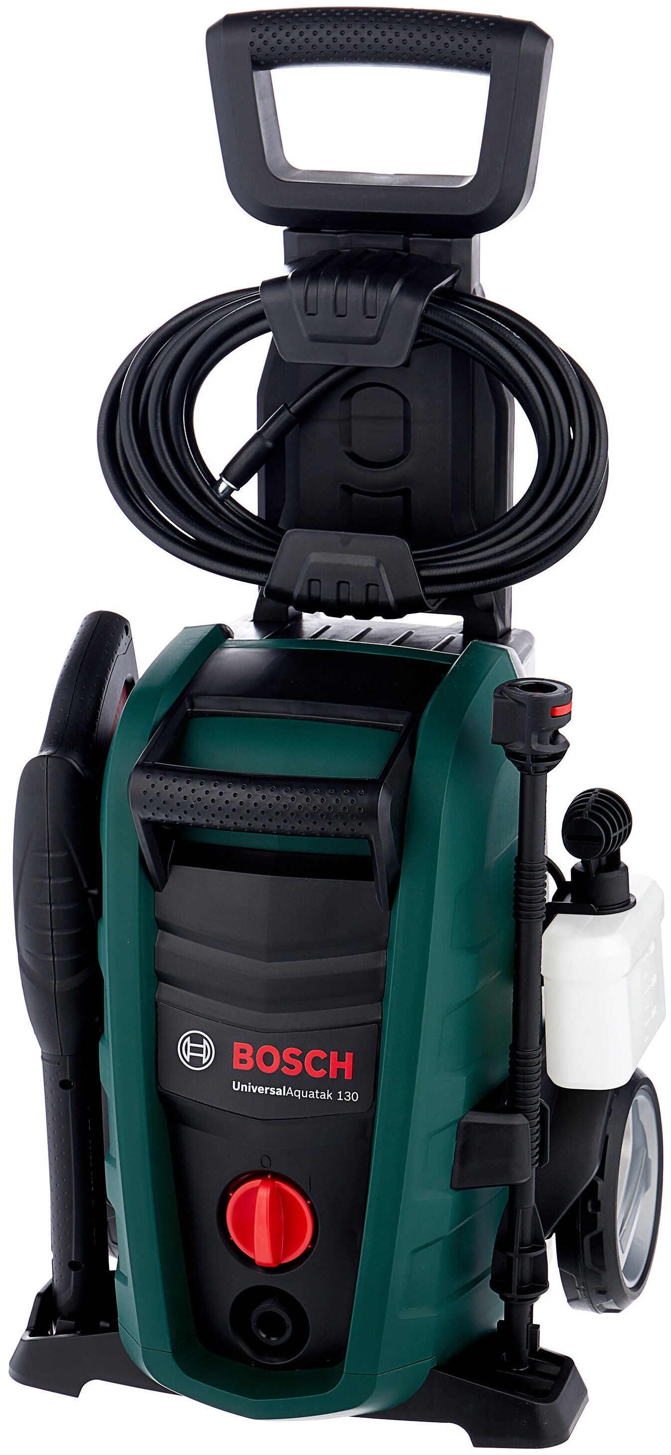 Мойка высокого давления Bosch UniversalAquatak 125, 130 бар, 380 л/ч, шланг 6м, сетевой шнур - 5м, корпус насоса - металл, забор воды из емкости, 6.8кг (06008A7A00)