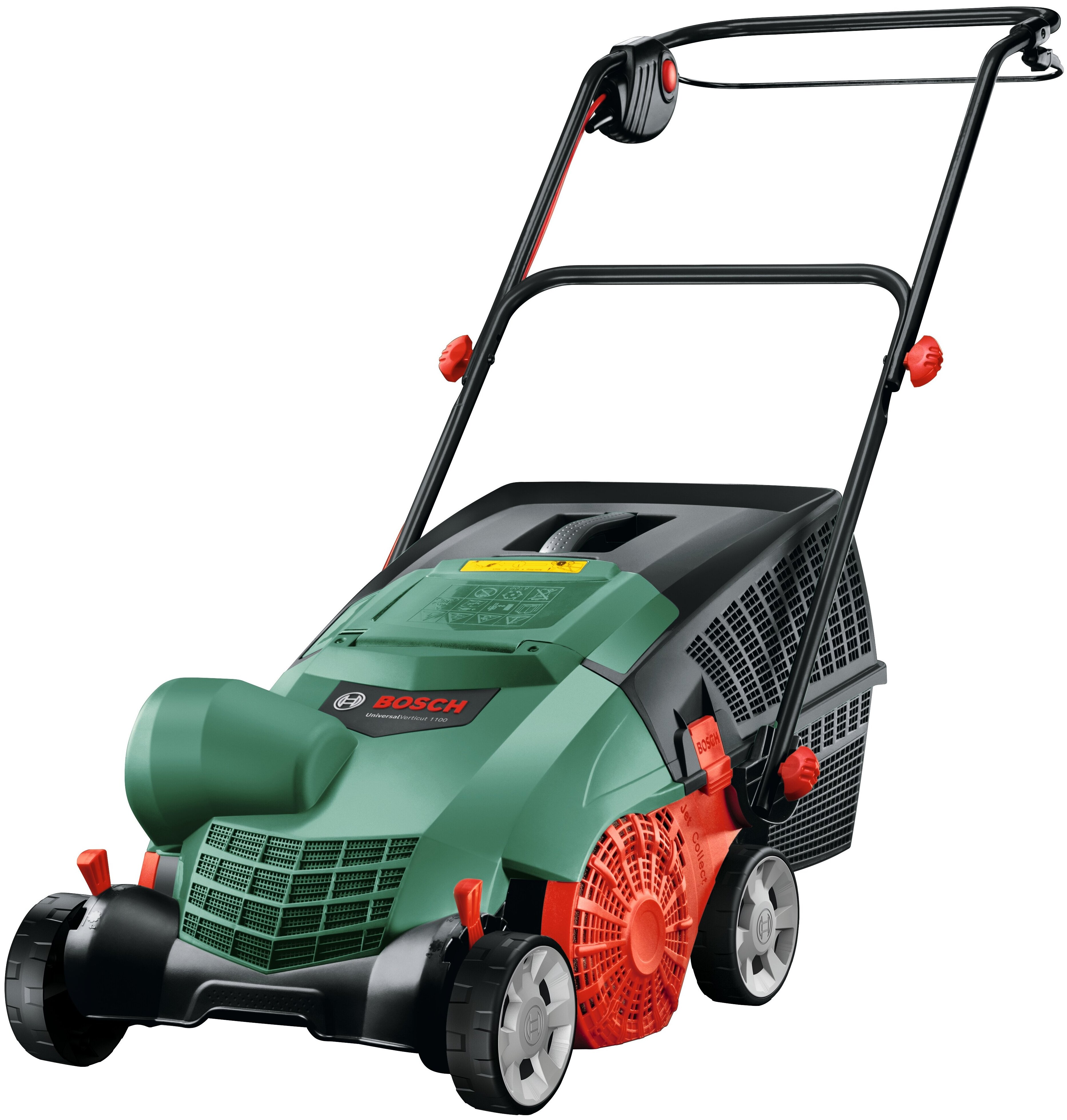

Скарификатор-аэратор BOSCH UniversalVerticut 1100, сетевой, 1.1 кВт, травосборник 50 л, прокалывание газона (аэрация), прорезание газона, удаление мусора (060088A101), UniversalVerticut 1100
