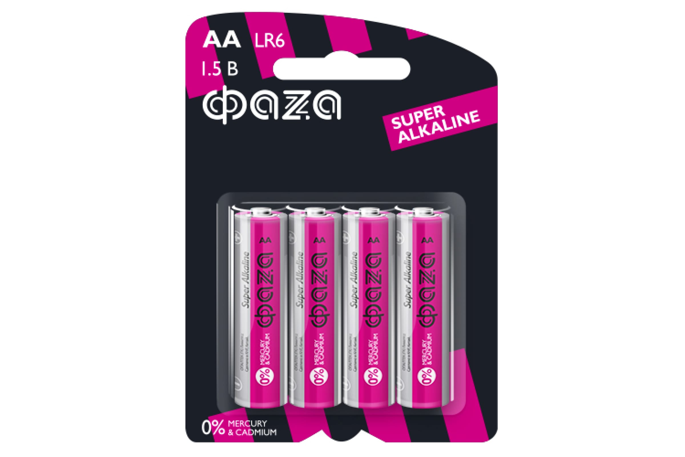 

Батарейка ФАZА Super Alkaline, AA (LR06/15А), 1.5V, 4 шт. (5000285)