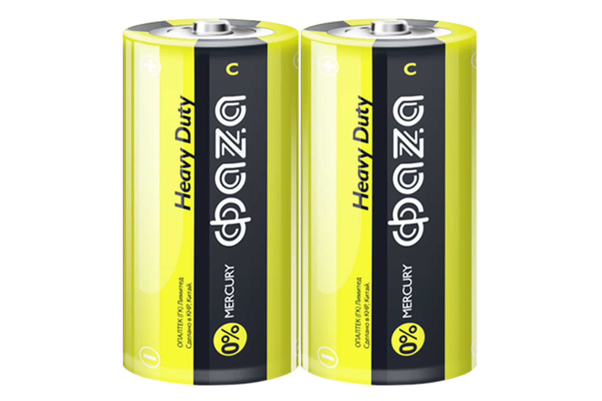 

Батарея ФАZА Heavy Duty Shrink-2 , C (R14/LR14), 1.5V, 2шт. (5002234)