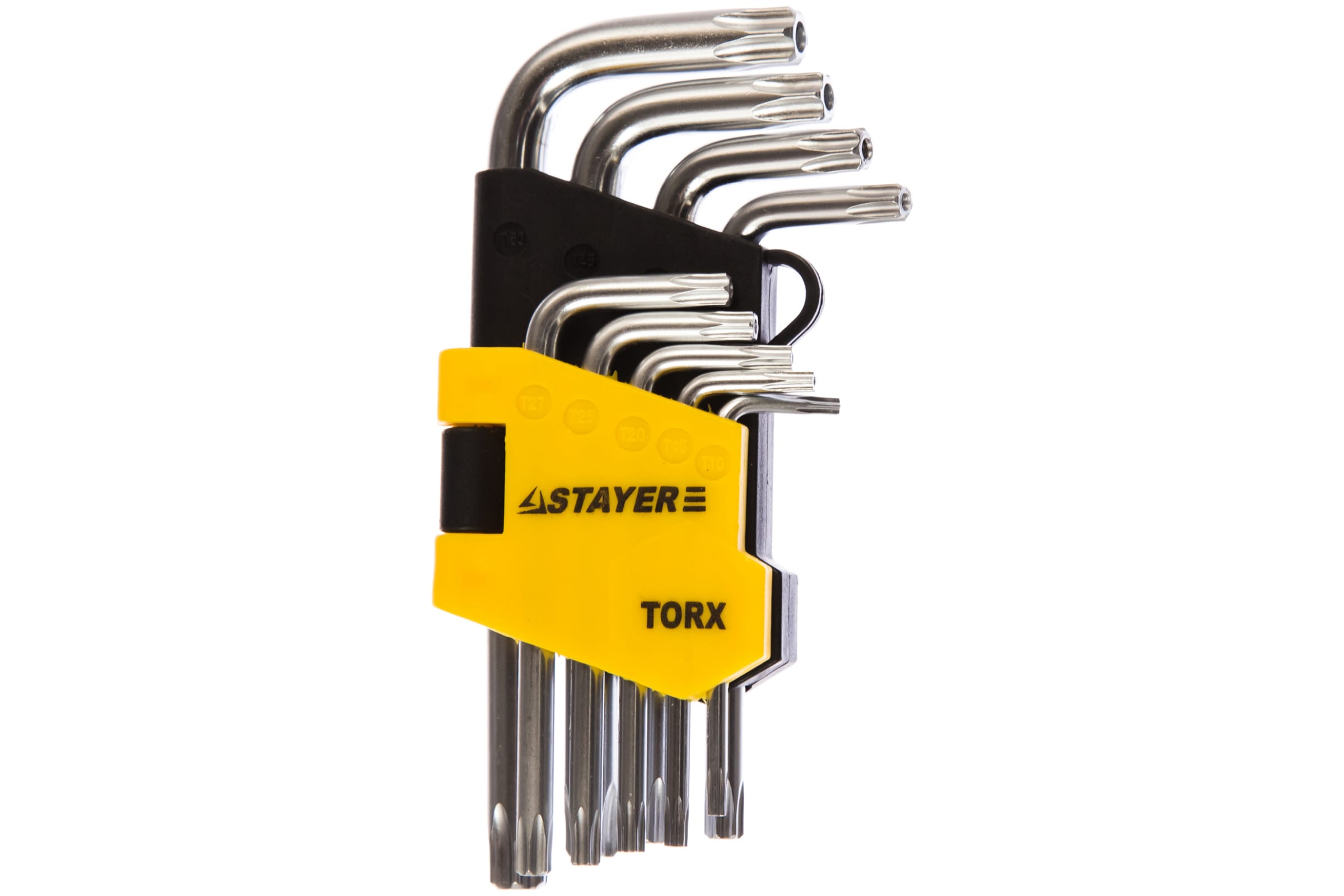 Набор ключей Torx, предметов в наборе: 9шт., CrV, ключи: имбусовые - 9шт., блистер, STAYER Master (2743-H9)