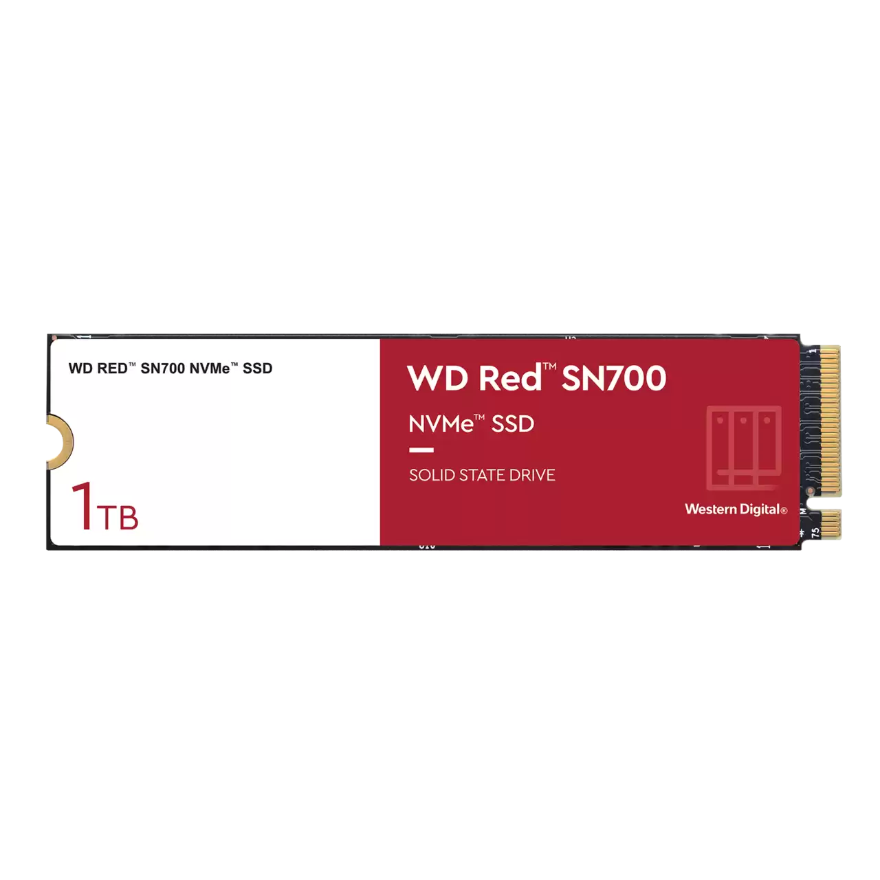 Твердотельный накопитель (SSD) Western Digital 1Tb Red, 2280, M.2, NVMe (WDS100T1R0C) - фото 1