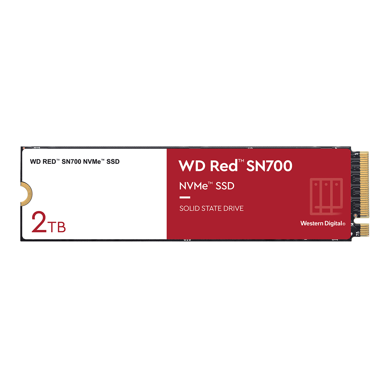 

Твердотельный накопитель (SSD) Western Digital 2Tb Red, 2280, M.2, NVMe (WDS200T1R0C)