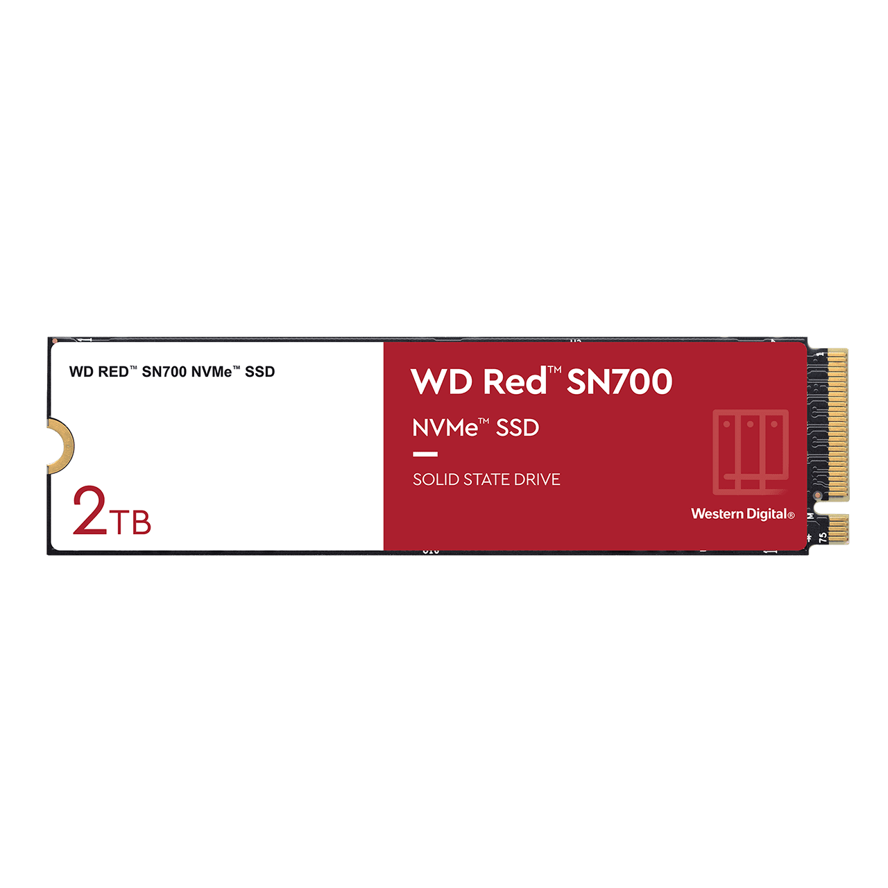 Твердотельный накопитель (SSD) Western Digital 2Tb Red, 2280, M.2, NVMe (WDS200T1R0C) - фото 1