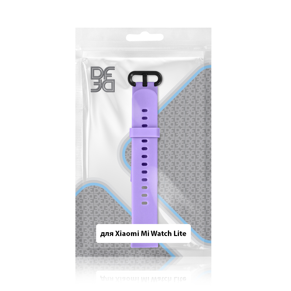 

Ремешок DF для Xiaomi Mi Watch Lite, классический силиконовый, фиолетовый (DF xiClassicband-06 (purple))