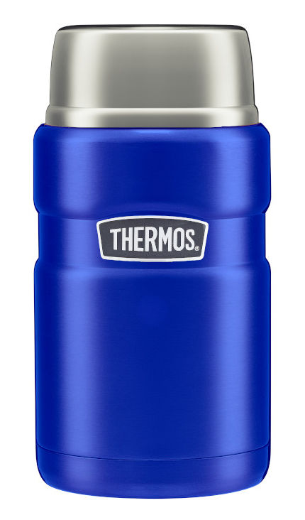 

Термос THERMOS SK3020-BL, 710 мл, корпус сталь/колба стекло, ложка, синий (725721), SK3020-BL