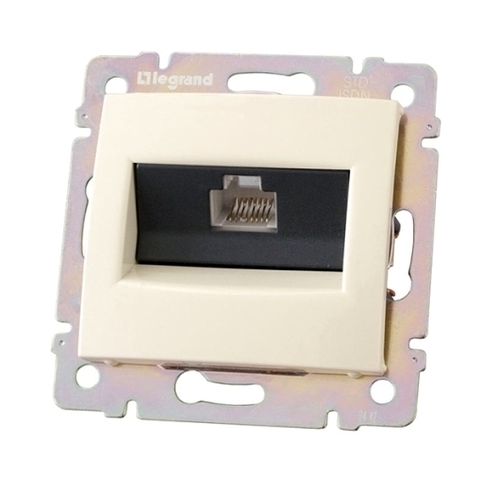 

Розетка RJ-45 скрытый монтаж категория 5, механизм без рамки, слоновая кость, Legrand Valena classic (774341)