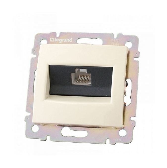 

Розетка RJ-45 скрытый монтаж категория 5, механизм без рамки, слоновая кость, Legrand Valena diy (695624)