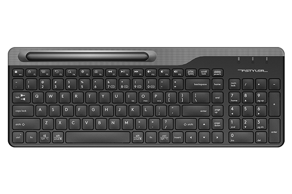 Клавиатура A4Tech Fstyler FBK25, USB, черный/серый
