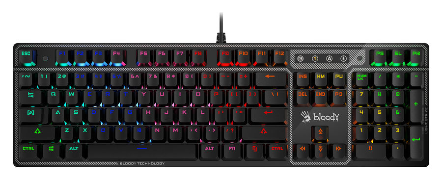 Клавиатура A4Tech Bloody B750N DESTINY, USB, черный