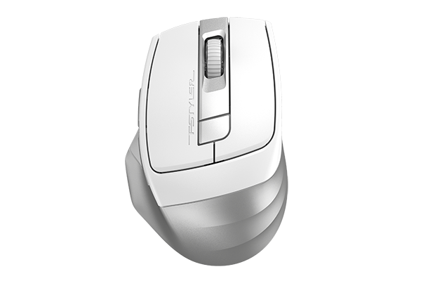 Мышь беспроводная A4Tech FB35C, 2400dpi, оптическая светодиодная, USB, белый/серый (FB35C ICY WHITE), цвет белый/серый
